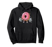 Funny Gym Donut Workout Deadlift Exercise Snacks Lovers Pullover Hoodie