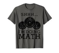 Funny Gym Fitness Doing Math Bodybuilding Weightlifting T-Shirt