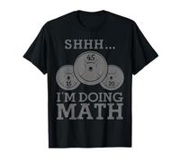 Funny Gym Fitness Doing Math Bodybuilding Weightlifting T-Shirt
