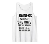 Funny Gym Fitness Trust Issues Pilates Yoga Tank Top