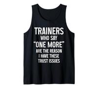 Funny Gym Fitness Trust Issues Pilates Yoga Tank Top