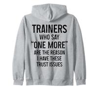 Funny Gym Fitness Trust Issues Pilates Yoga Zip Hoodie