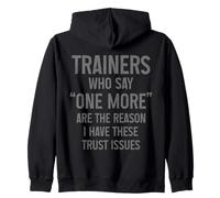 Funny Gym Fitness Trust Issues Pilates Yoga Zip Hoodie