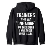Funny Gym Fitness Trust Issues Pilates Yoga Zip Hoodie