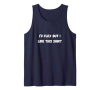 Funny Gym "I’d Flex But I Like This" Fitness & Bodybuilding Tank Top