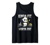 Funny Gym I'm Kinda Fit Sorta Fat Panda Weightlifting Gifts Tank Top