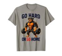 Funny Gym Rottweiler Gym Motivation Go Hard Or Go Home T-Shirt