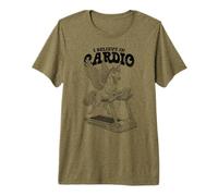 Funny Gym Unicorn I Believe in Cardio Training Treadmill Premium T-Shirt