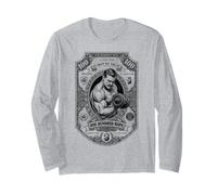 Funny Gym Vintage Bodybuilder Banknote Money Bodybuilding Long Sleeve T-Shirt