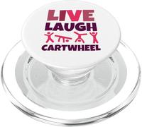 Funny Gymnast Live Laugh Cartwheel PopSockets PopGrip for MagSafe