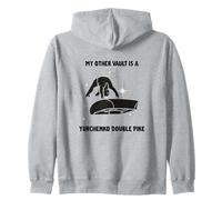 FUNNY GYMNAST My Other Vault Is a Yurchenko Double Pike Zip Hoodie