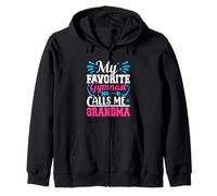 Funny Gymnastics My Favorite Gymnast Calls Me Grandma Zip Hoodie