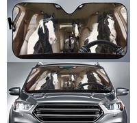 Funny Gypsy Horse Family Driving Front Window Sunshade Heat Protection Car Windshield Sun Shade Keep Cooler Windscreen Cover Universal For Truck Va-Ns Vans S
