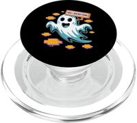 Funny Halloween 404 Boo Not Found Ghost PopSockets PopGrip for MagSafe