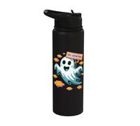 Funny Halloween 404 Boo Not Found Ghost Stainless Steel Insulated Water Bottle