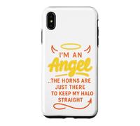 Funny Halloween Angel Halo With Devil Horns Case for iPhone XS Max