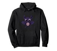 Funny Halloween Bat Bloodsucker Zombie Comic Pullover Hoodie