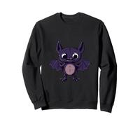 Funny Halloween Bat Bloodsucker Zombie Comic Sweatshirt