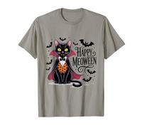 Funny Halloween Black Cat Dracula Costume Trick or Treat Men T-Shirt