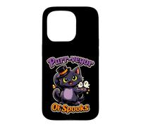 Funny Halloween Black Cat Purr-veyor Of Spooks Case for iPhone 15 Pro