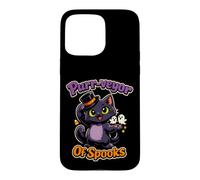 Funny Halloween Black Cat Purr-veyor Of Spooks Case for iPhone 15 Pro Max