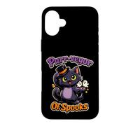 Funny Halloween Black Cat Purr-veyor Of Spooks Case for iPhone 16 Plus