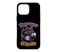 Funny Halloween Black Cat Purr-veyor Of Spooks Case for iPhone 16 Pro Max