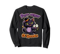 Funny Halloween Black Cat Purr-veyor Of Spooks Sweatshirt