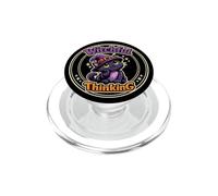 Funny Halloween Black Cat Witchful Thinking PopSockets PopGrip for MagSafe