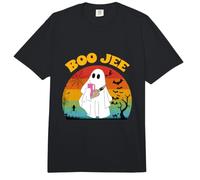 Funny Halloween Boo Ghost Costume Retro Boo JEE Ghost Groovy Comfort Colors Adult Heavyweight T-Shirt