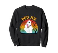 Funny Halloween Boo Ghost Costume Spooky Boo Jee Ghost Retro Sweatshirt
