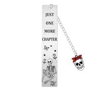 Funny Halloween Bookmarks Spooky Gifts for Book Lovers Book Marks for Reading Women Horror Bookmark for Women Men Wired Gift Skeleton Bookmark Spooky Basket Stuffers Halloween Accessories