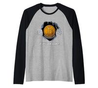 Funny Halloween BTC Cryptocurrency Costume Bitcoin Raglan Baseball Tee