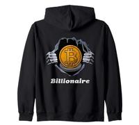 Funny Halloween BTC Cryptocurrency Costume Bitcoin Zip Hoodie