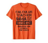 Funny Halloween Calculus Teacher Prisoner Costume T-Shirt