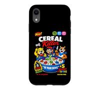 Funny Halloween Cereal Killer Skull Breakfast Cartoon Design Case for iPhone XR