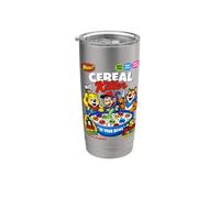 Funny Halloween Cereal Killer Skull Breakfast Cartoon Design Stainless Steel Insulated Tumbler
