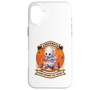 Funny Halloween Chess Player Ghost Checkmate Costume Case for iPhone 16 Plus