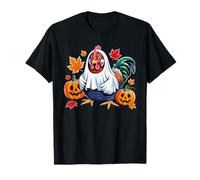 Funny Halloween Chicken Ghost Spooky Pumpkin Chicken Lover T-Shirt
