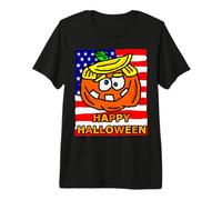 Funny Halloween Costume America USA Flag Gift Trick Or Treat Premium T-Shirt