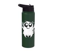 Funny Halloween Costume Ghost Ice Hockey Player Stainless Steel Insulated Water Bottle
