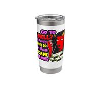 Funny Halloween Costume Go to Hell Cute Devil Naughty Women Stainless Steel Insulated Tumbler