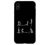 Funny Halloween Costume Party Yoga Skeletons Meditation Yogi Case for iPhone XS Max