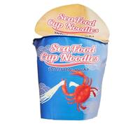 Funny Halloween Costume | Seafood Instant Noodles Jumpsuit - Funny Dressing Prank Outfit for Women Men Parties Cosplay Home Stage Performance Event Gathering Women