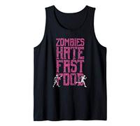 Funny Halloween Costume - Zombies Hate Fast Food Tank Top