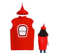 Funny Halloween Costumes - Cute Breathable Design with Zip - Children's Mustard Costume Halloween Decoration | For Children 4-12 Years Festival, Party, Dance, Performance, Cosplay and Stage