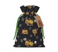 Funny Halloween Decor Witch Christmas Bag Gifts Happy Halloween Snacks Hamper Drawstring Wedding Favor Packaging Party