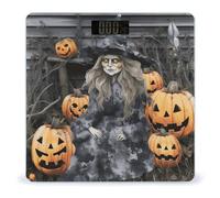 Funny Halloween Decor Witch Scale for Body Weight Bathroom Weighing Scale with Large LCD Backlight Display Weight with High Precision Measures Weight Up to 180kg