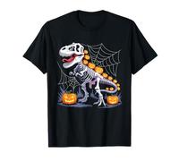 Funny Halloween Dinosaur T rex Pumpkin Horror Party Costume T-Shirt