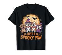Funny Halloween Dog Ghost Costume Puppy Just A Spooky Paw T-Shirt